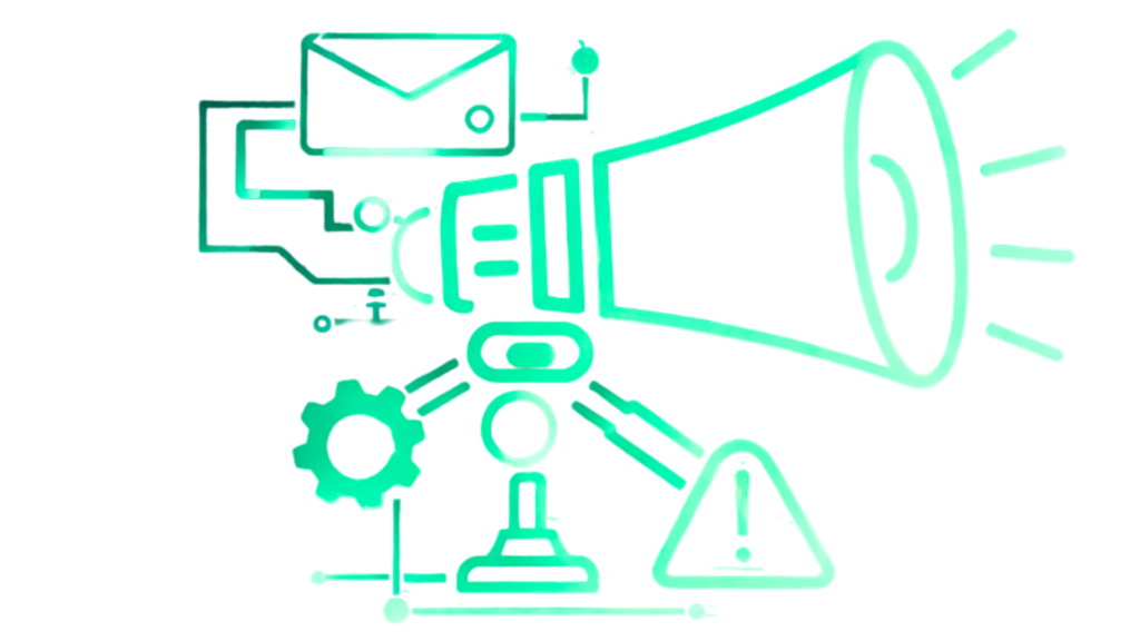 Icone marketing et automatisations de site web