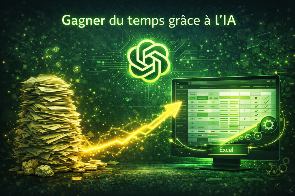 Gagner du temps grâce à l'IA. Une pile de document se transforme en un outil automatisé