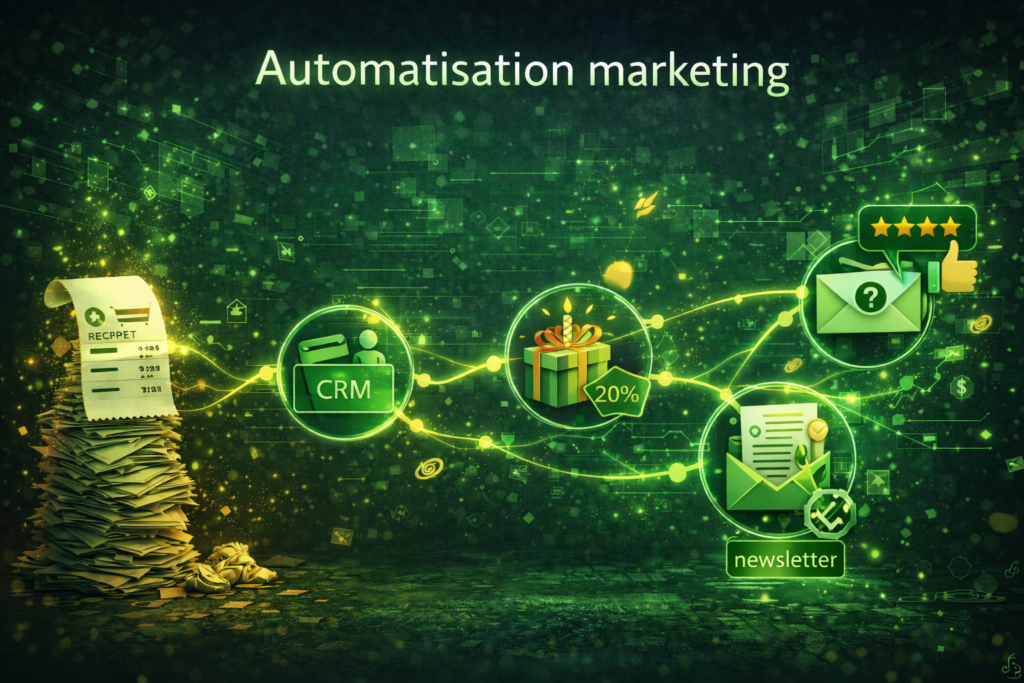 Automatisation marketing, newsletter et demande d'avis automatique